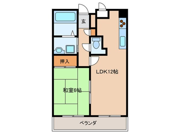 芦屋コンチェルト(107)の物件間取画像